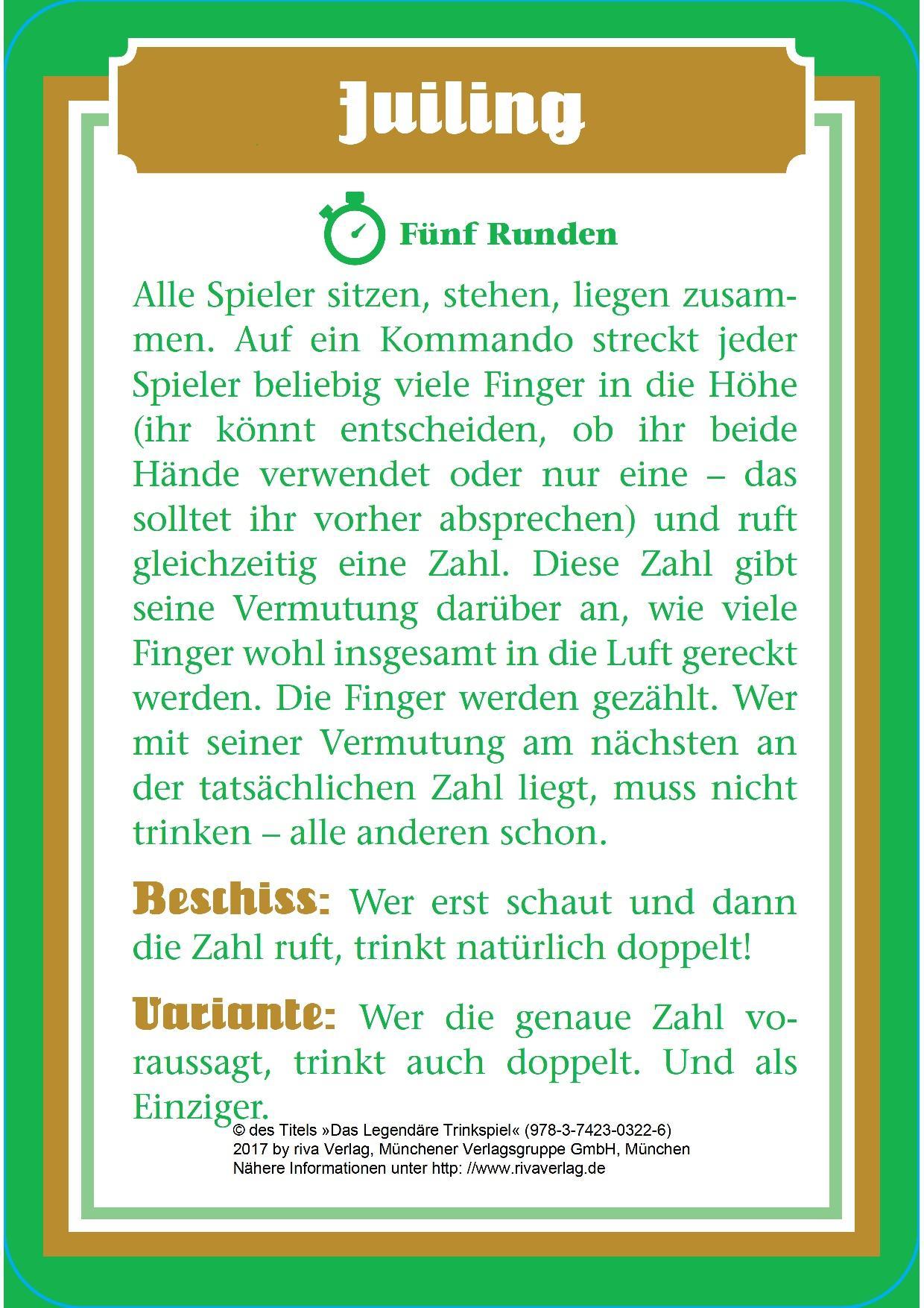 Das legendäre Trinkspiel (Spiel)