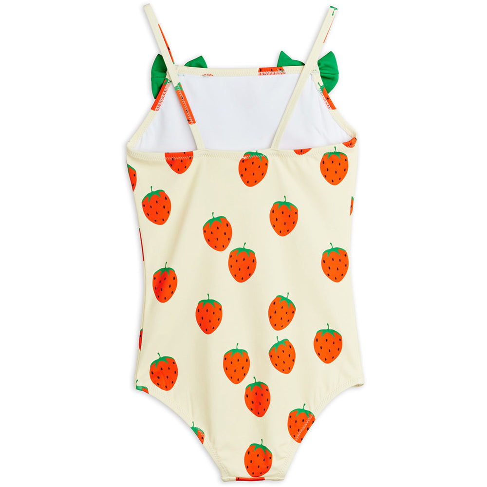 Køb Mini Rodini Off-white Strawberries AOP Badedragt