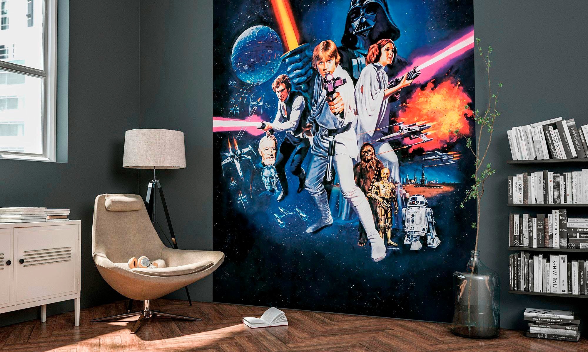 Komar Vliestapete »Digitaldruck Vlies -  Star Wars Poster Classic 1 - Grösse 200 x 250 cm« bedruckt glatt Kinderzimmer
