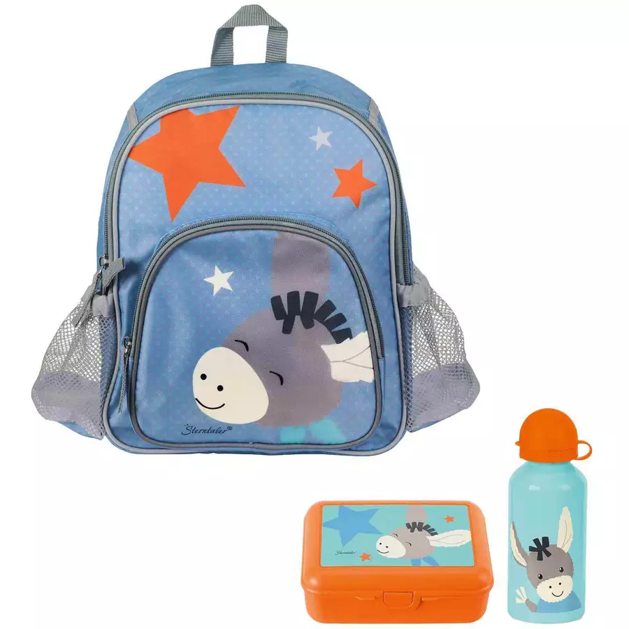 Sterntaler Kinder Rucksack 3er Set blau