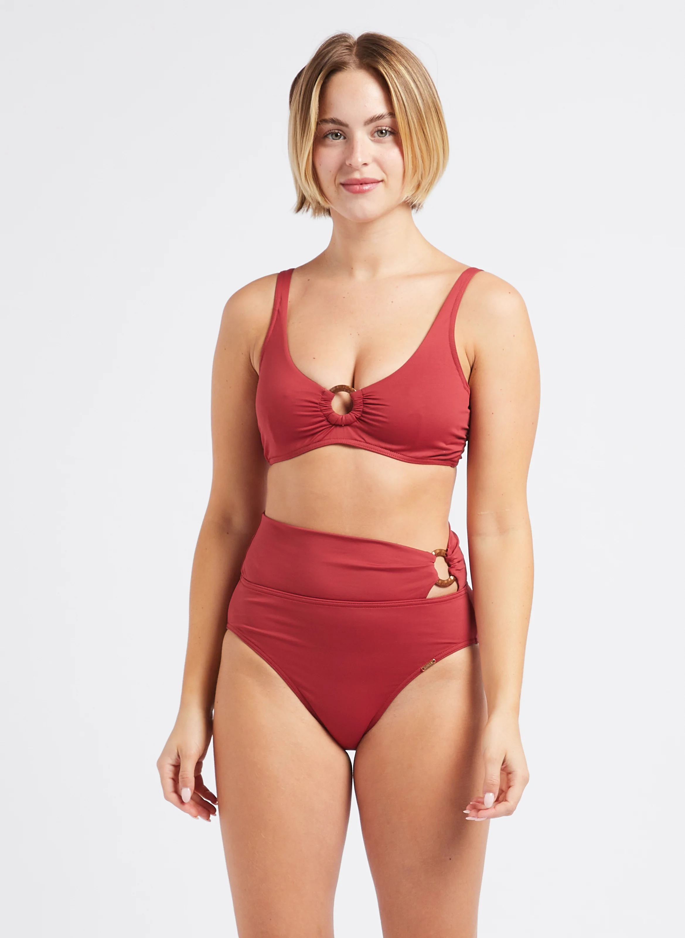 CELEBES - Bas de maillot de bain taille haute| Rose