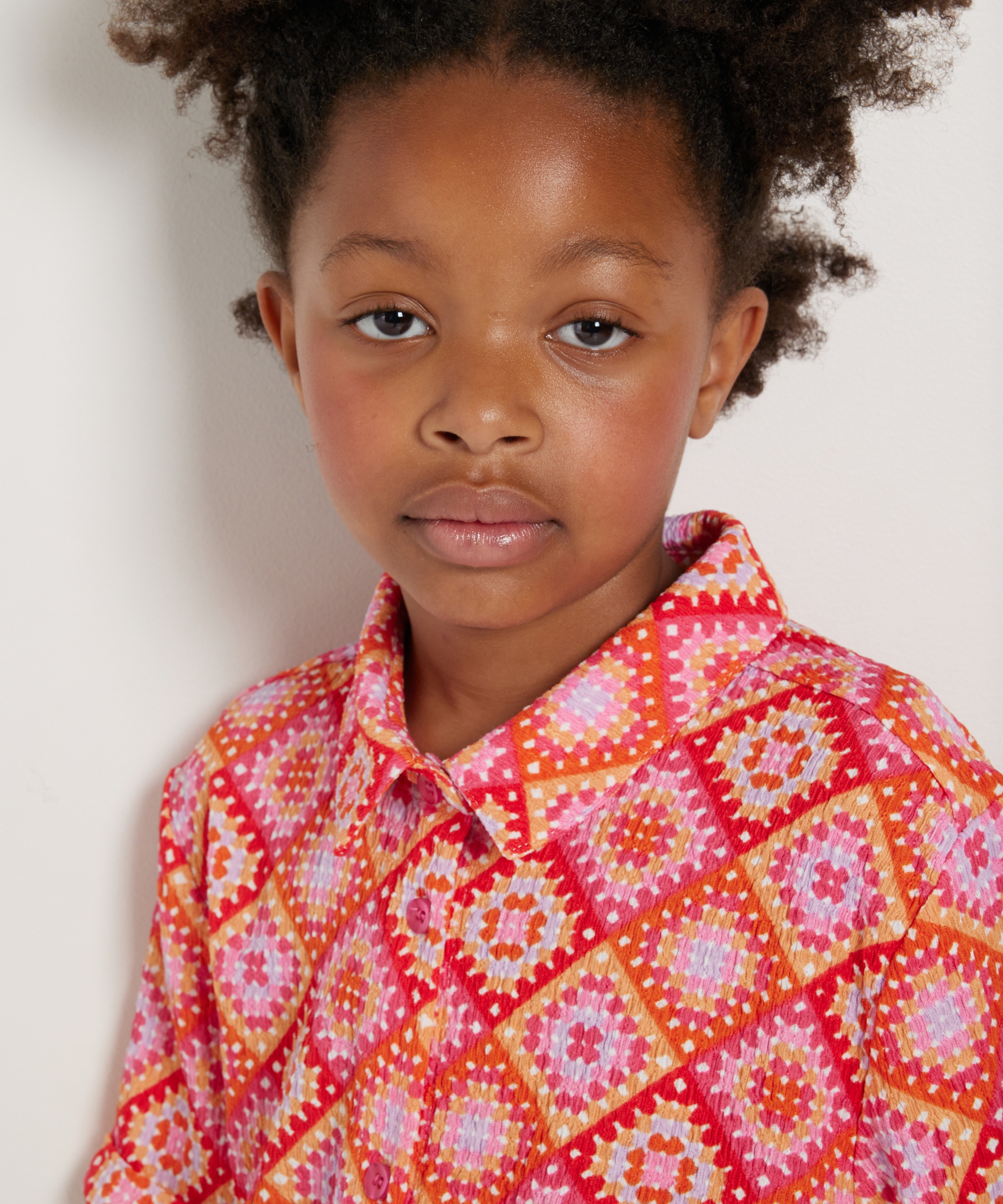 blouse met retroprint