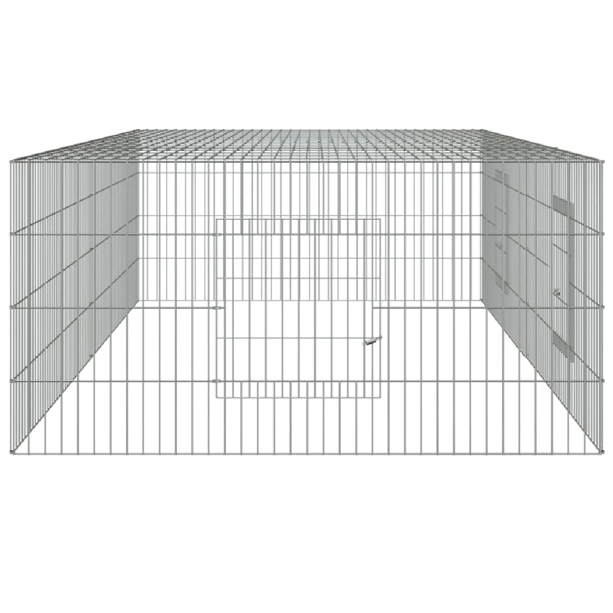 vidaXL Cage à lapin 2 panneaux 220x110x55 cm