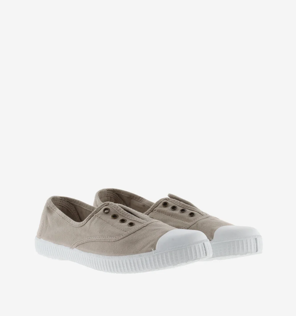 1915 INGLESA TENNIS TOILE DREC® ÉLASTIQUE Baskets en toile avec élastique pour femme BEIGE