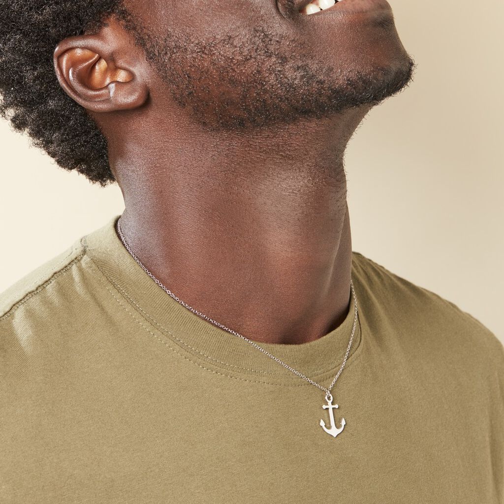 Collier Sacha Argent Blanc