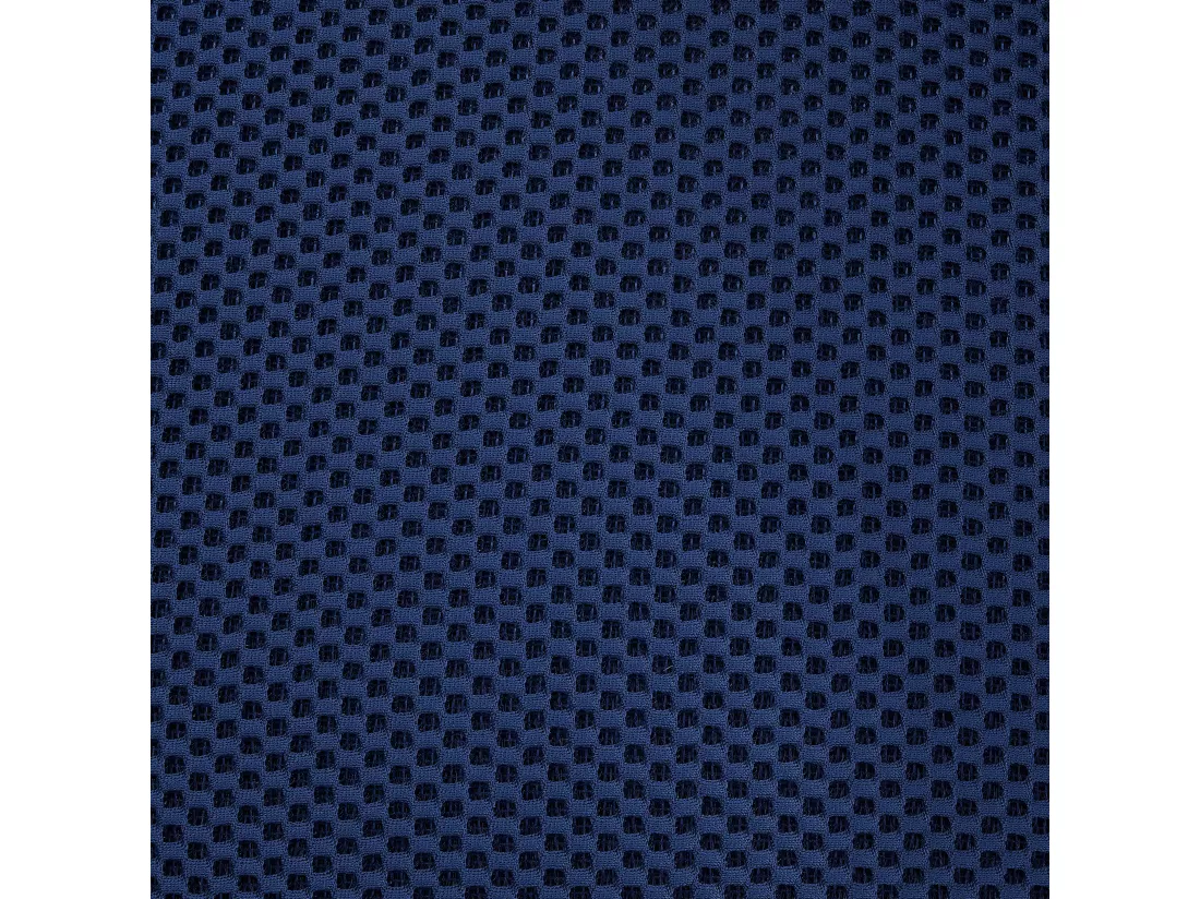 Fauteuil pivotant en tissu 3D bleu nuit ACERETO