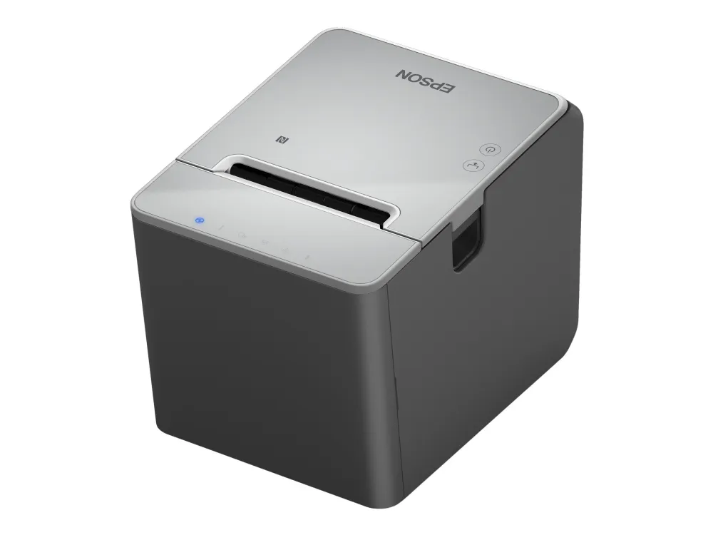 Epson TM L100 (111) - Kvitteringsprinter - termisk linje - Rulle (8 cm) - 203 x 203 dpi - op til 170 mm/sek. - USB 2.0, USB 2.0 vært, Gigabit LAN - sort