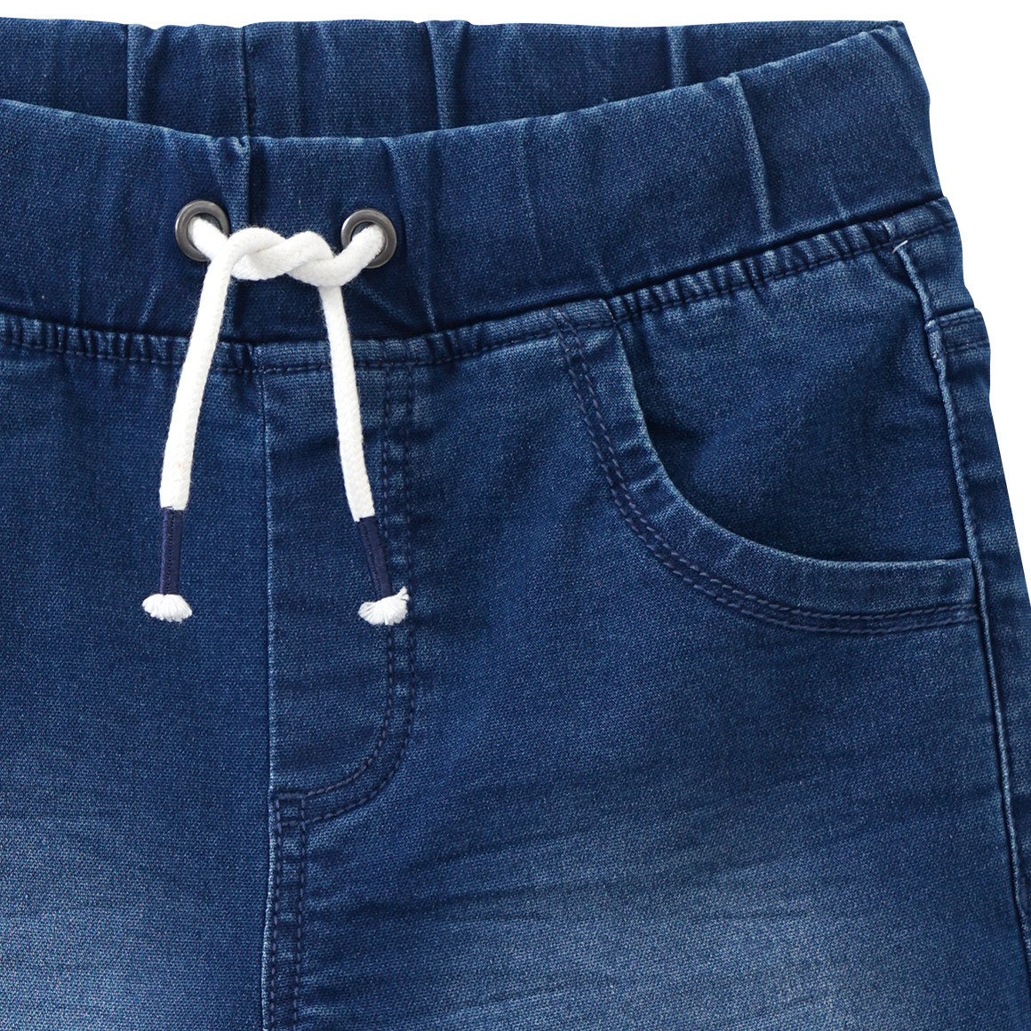Yigga Jungen Jeansshorts mit Tunnelzug dunkelblau