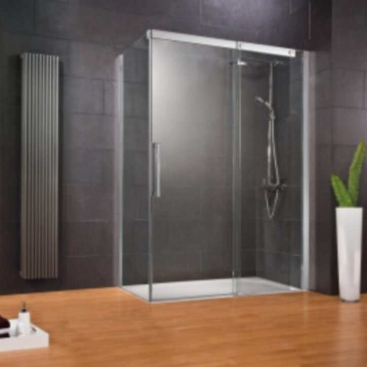 Porte de douche coulis. droite transparent 160 cm, Schulte Manhattan