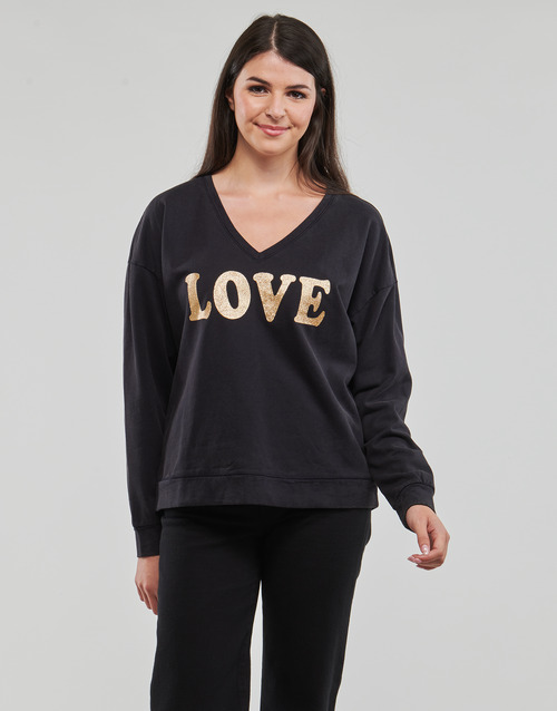 Vero Moda - VMCAROLA L/S SWEAT JRS BTQ - Noir