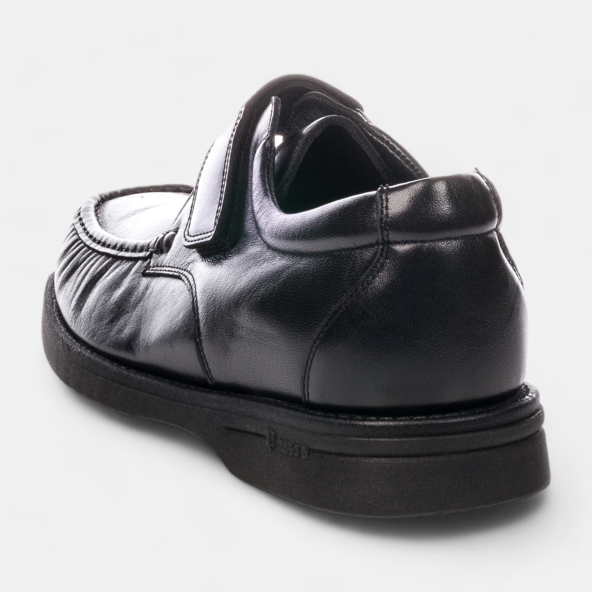 Chaussures pour personnes diabétiques Homme en cuir noir