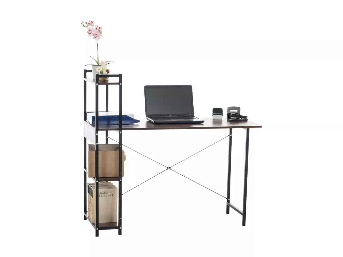 table de bureau - Bois - Noyer - 120cm Poe