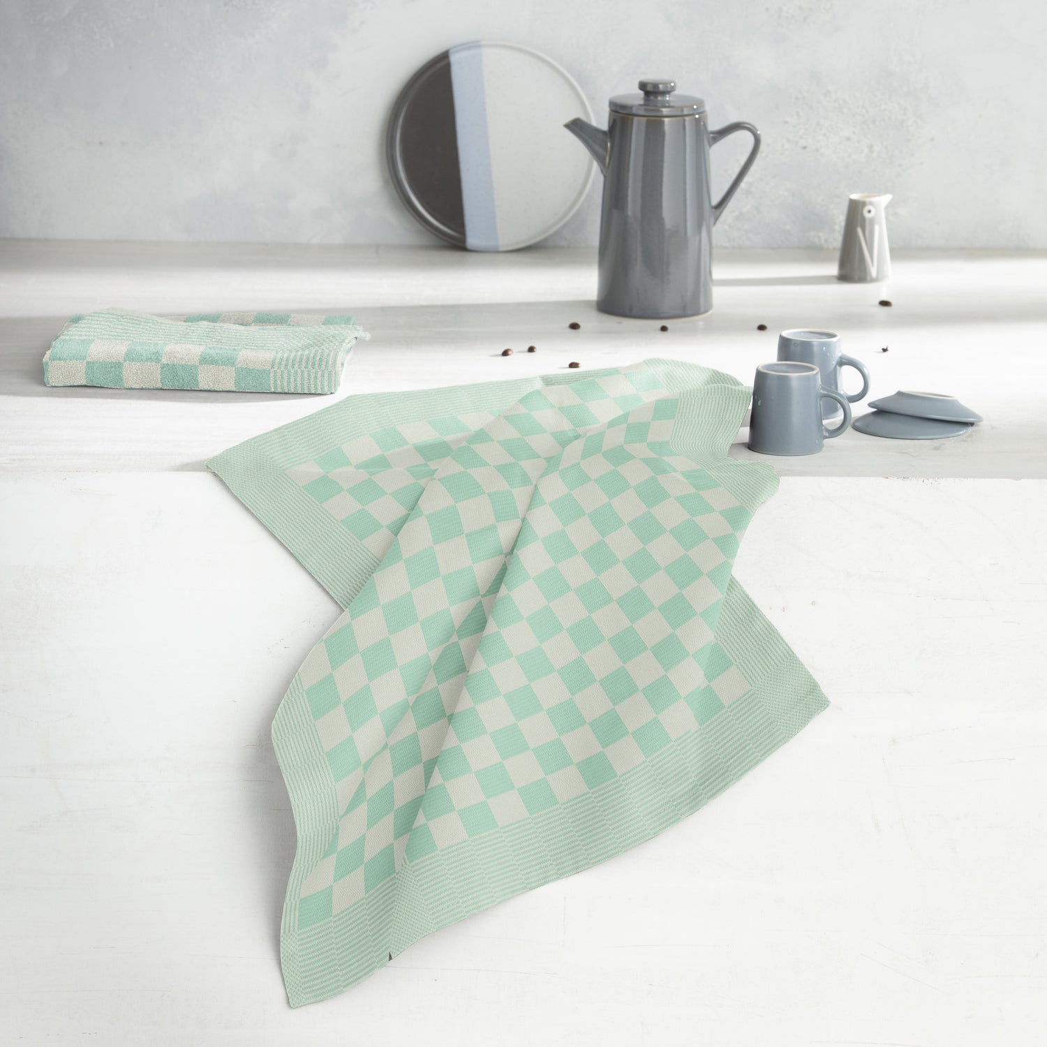 DDDDD theedoek Barbecue groen 65 x 65 cm