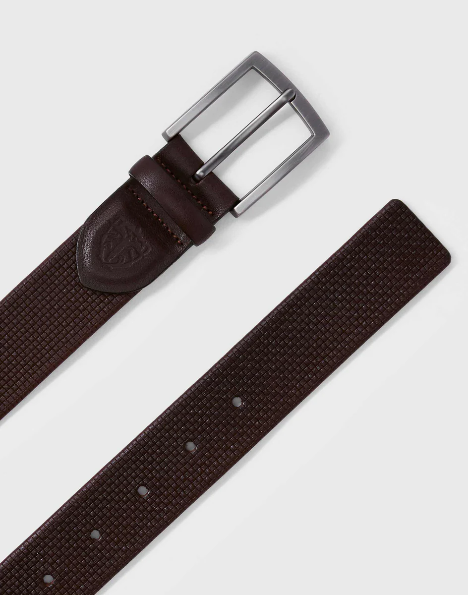 Ceinture en cuir marron