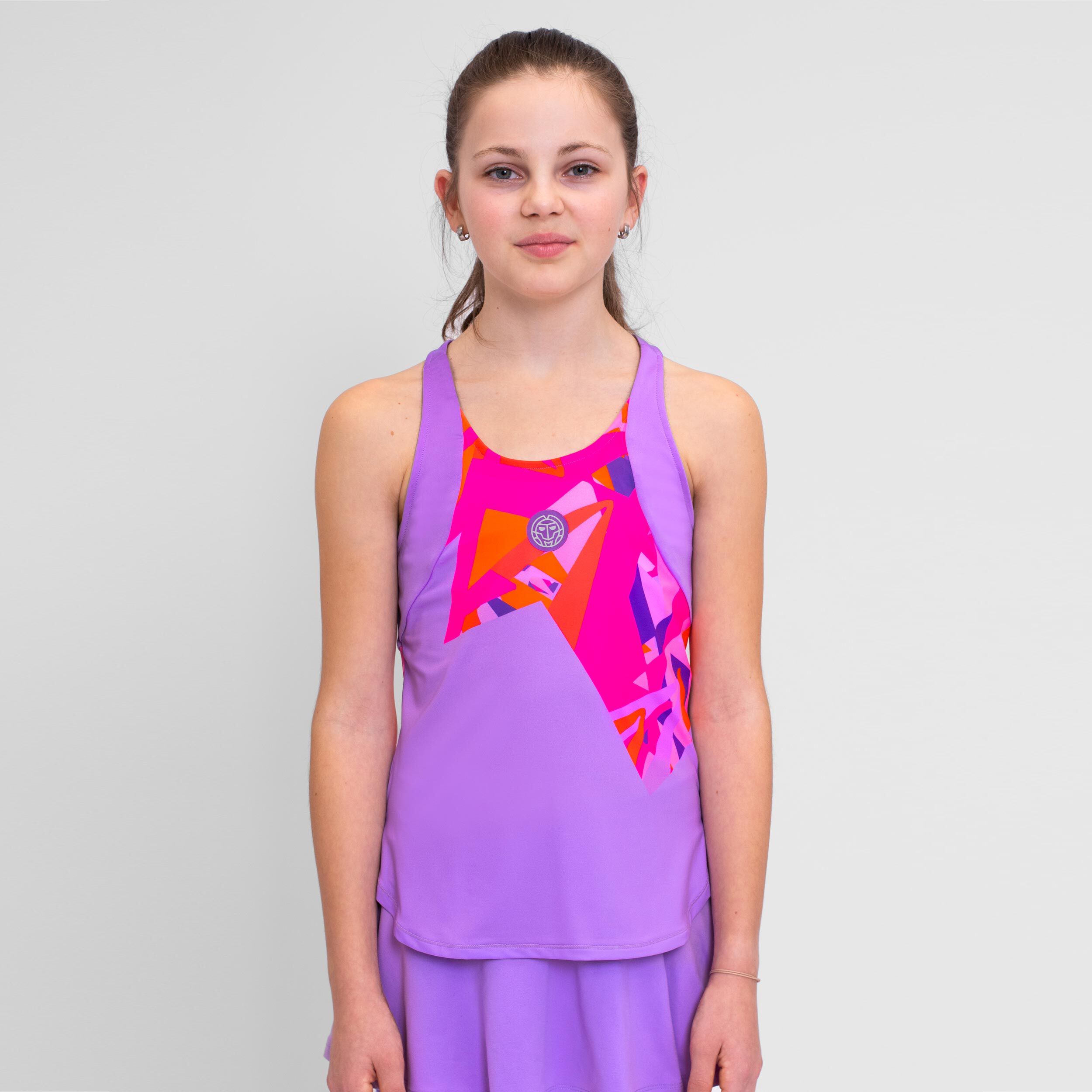 BIDI BADU Spike Débardeur Tank Top Filles - Violet , Pink