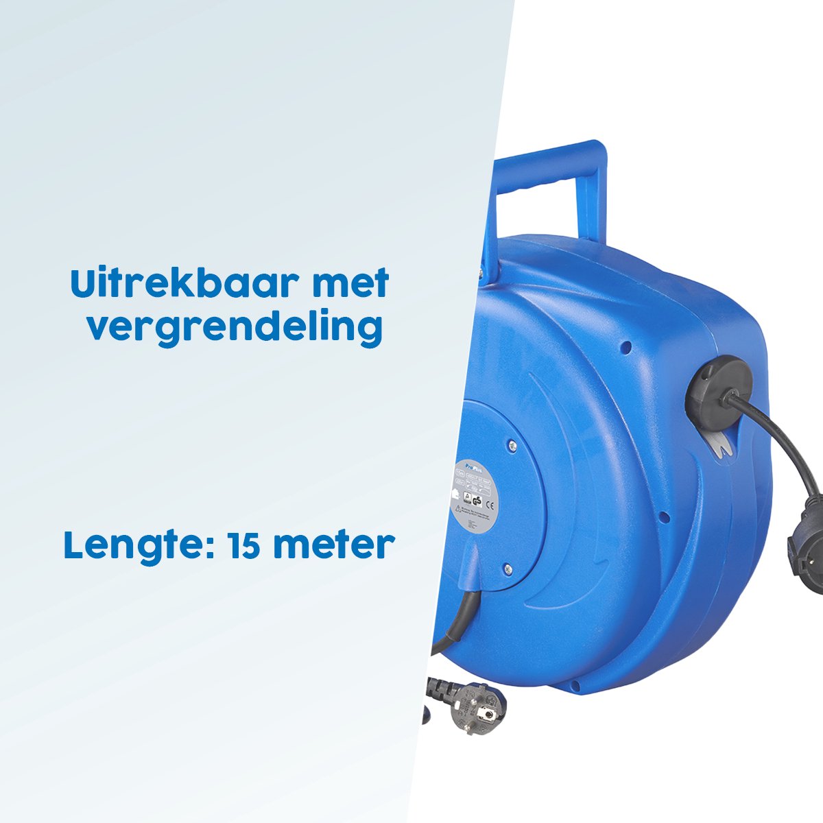 ProPlus 220 volt automatische kabelhaspel - 15 meter