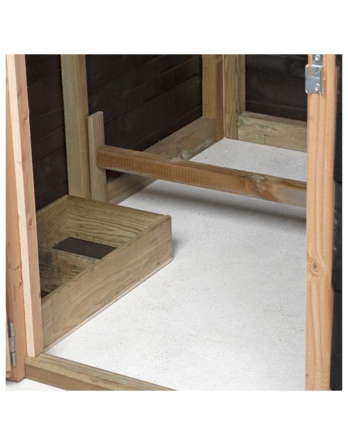 Voldux Hooiberg Niek Xl - Kippenhok - 462x175x225 cm Zwart