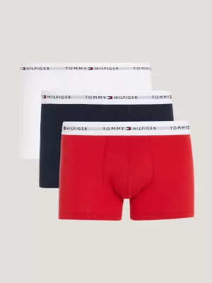 Conjunto com 3 Cuecas Boxer com Cós Elástico e Logo Essencial