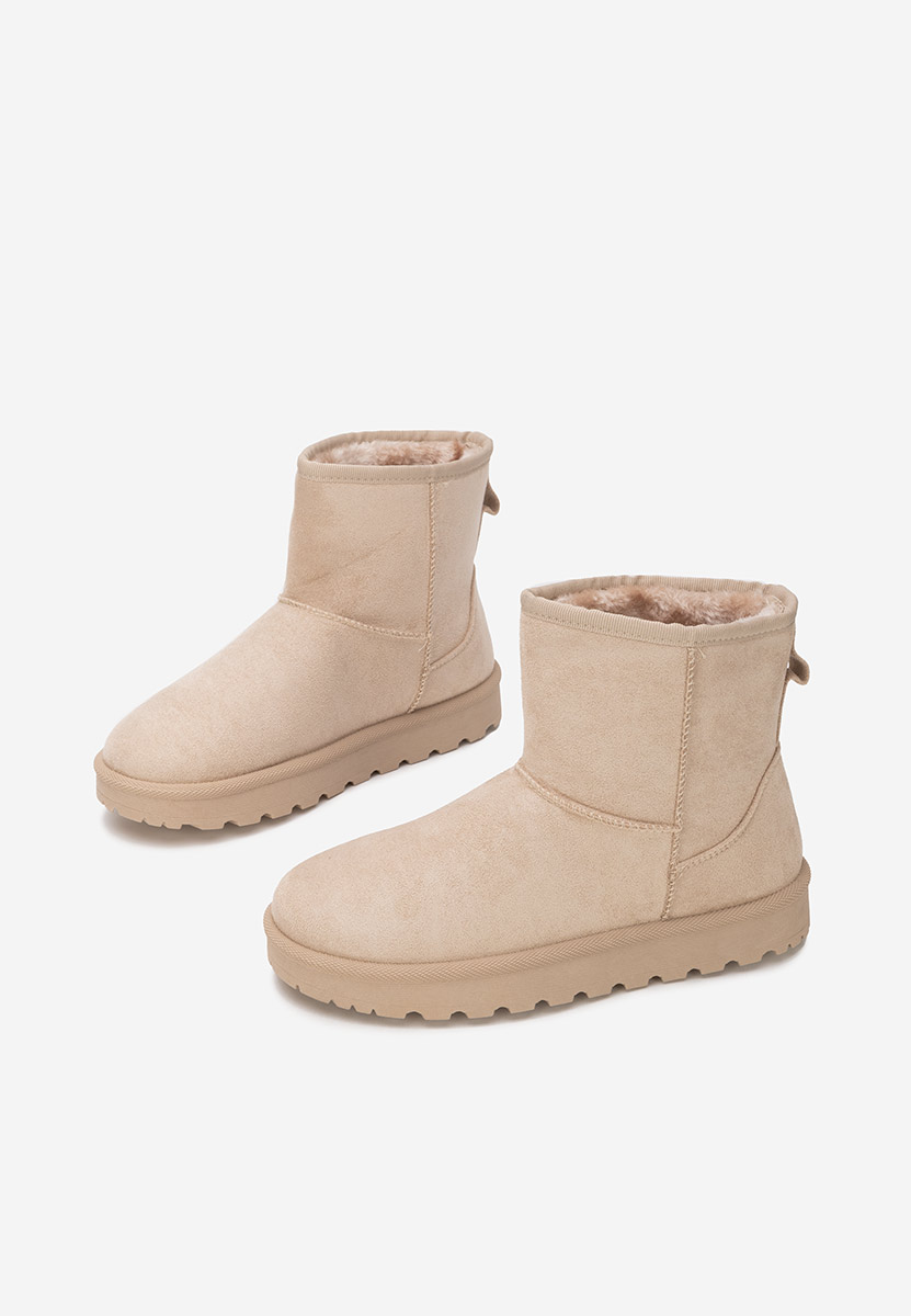 Bottines doublées femme beige Patty