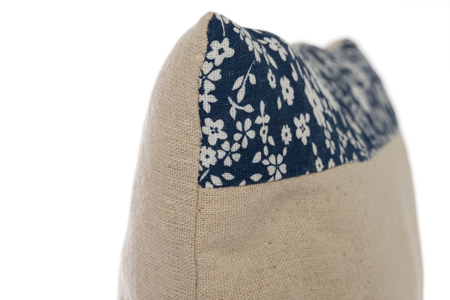 Kissen HOME SWEET HOME - beige-blau - 40x40 cm