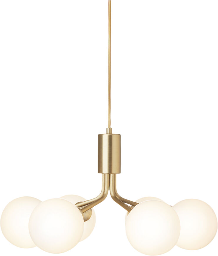 Nuura Apiales 6, brushed brass / opal Brushed brass / opal