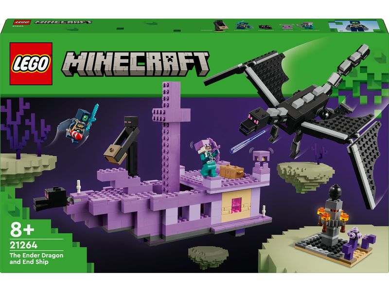 LEGO® Minecraft Der Enderdrache und das Endschiff 21264 Bauspielzeug zum beliebten Videospiel