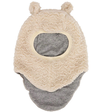 Molo Schlupfmütze - Teddyfleece - Kay - 2-lagig - White Lärm