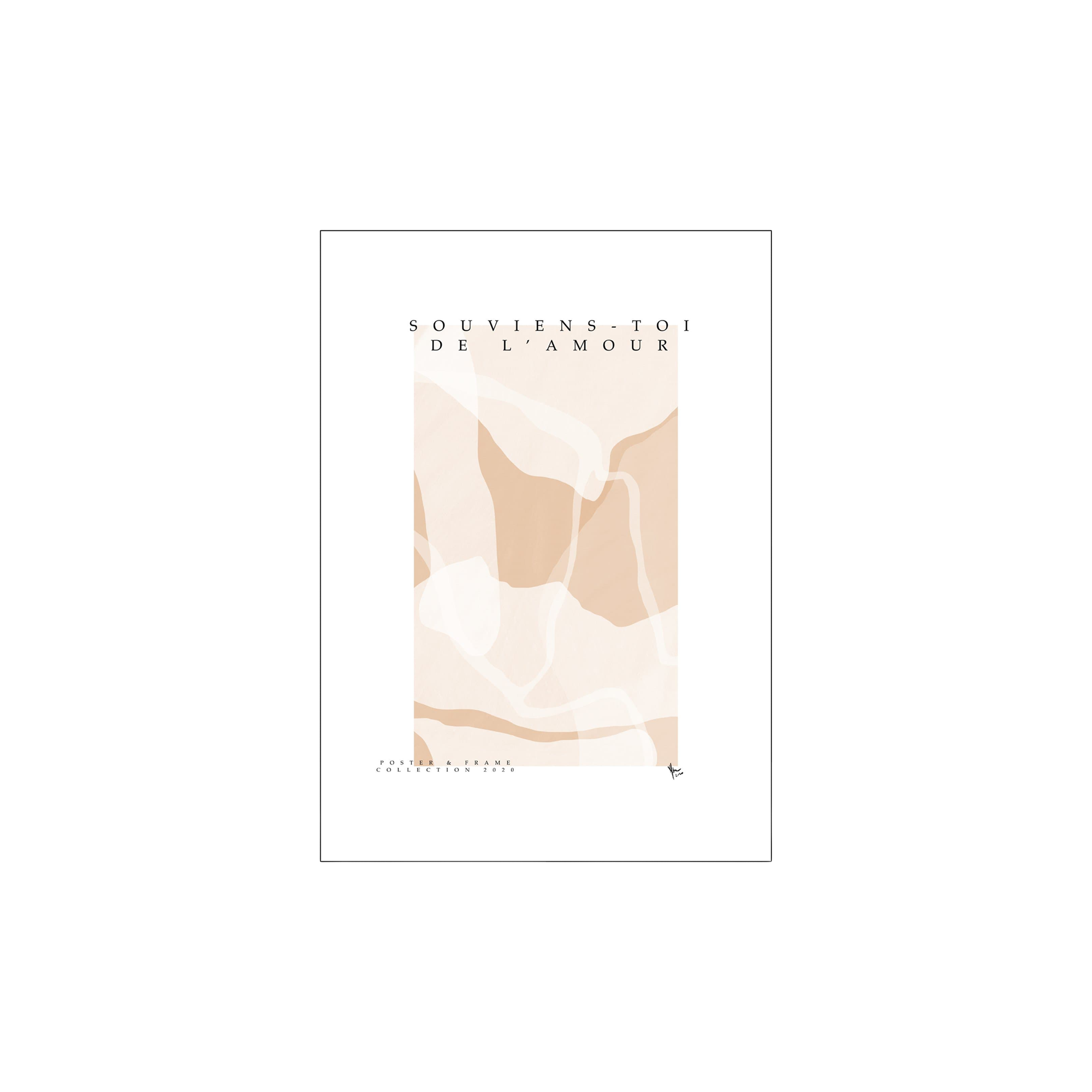 Plakat Souviens-Toi De L'Amour 50 x 70 | N. Atelier. | Multi | Poster and Frame