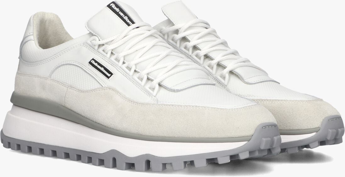 witte floris van bommel lage sneakers sfm-10248 de gripper