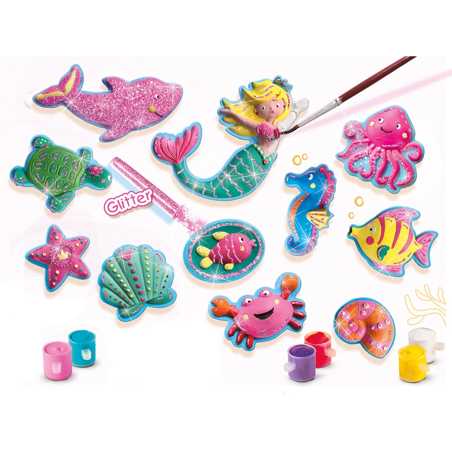 SES Creative® Gipsgießset Meerestiere