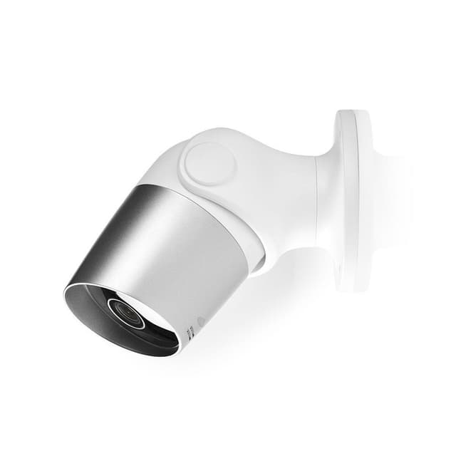 Nedis SmartLife udendørskamera | Wi-Fi | Full HD 1080p | IP65 | Cloud Storage (mulighed) / microSD (ikke inkluderet) | 12 V DC | Med bevægelsessensor | Nattesyn | Hvid / Sølv