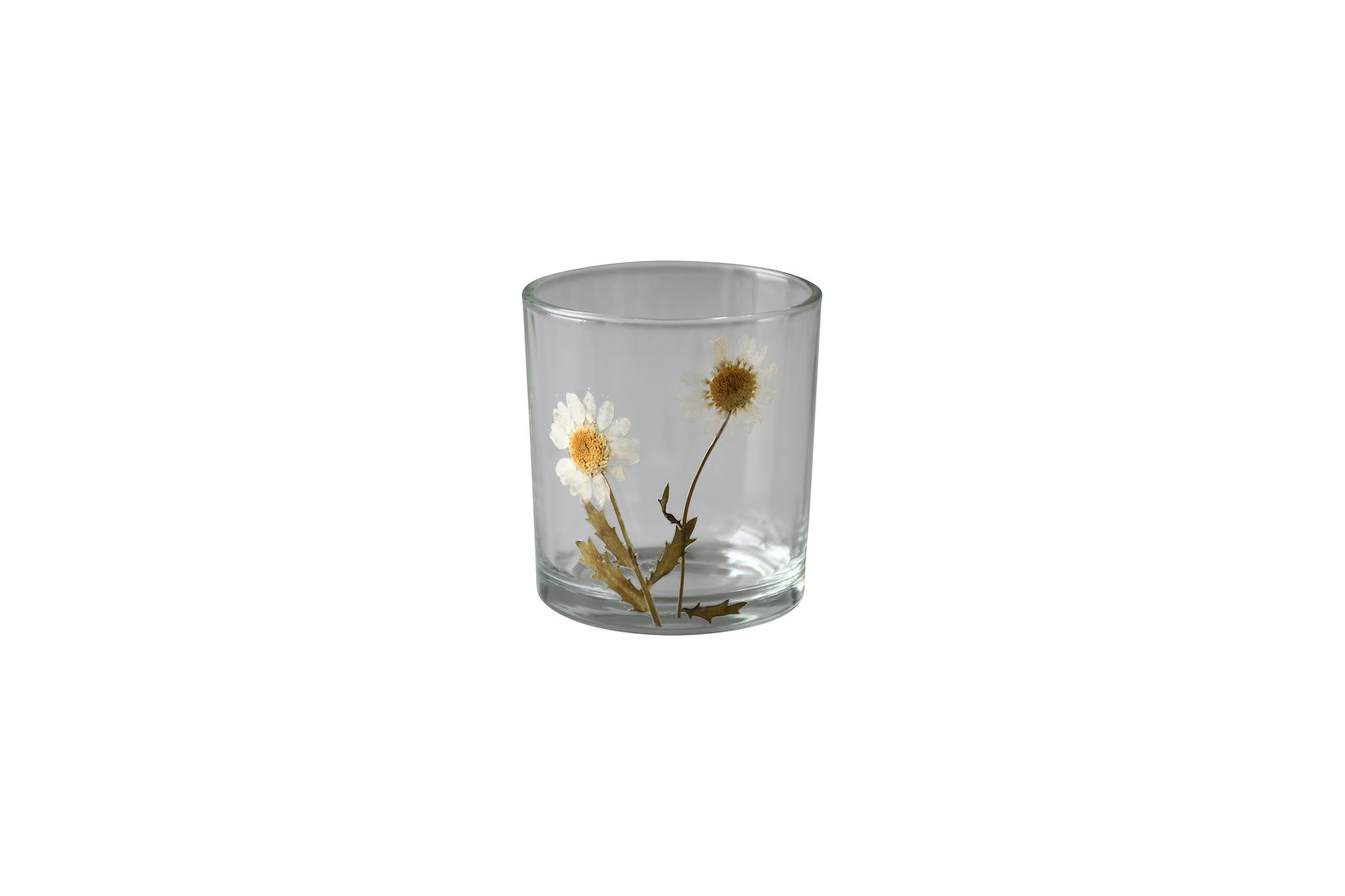 Florian lysholder II Klar m/blomster Ø7,3 H8 cm