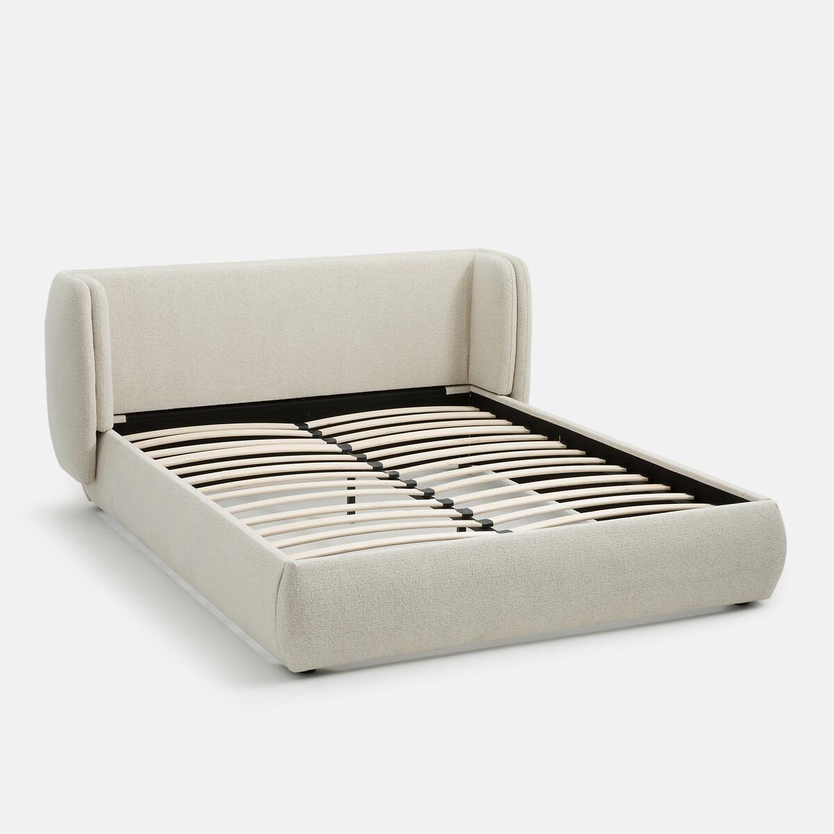 LA REDOUTE INTERIEURS<br>Cama em bouclé com box spring, Meridiano