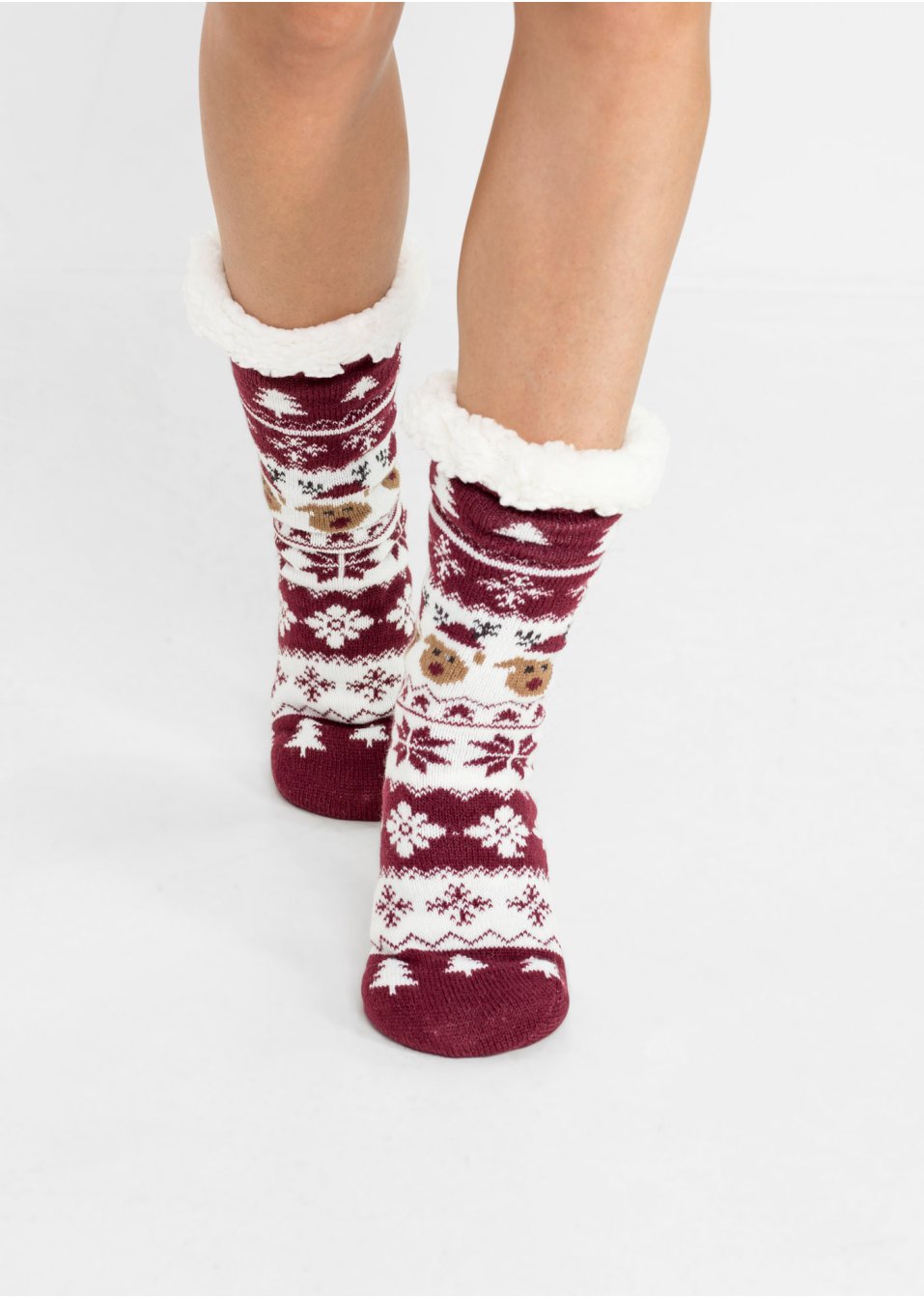 Chaussettes douillettes avec doublure peluche