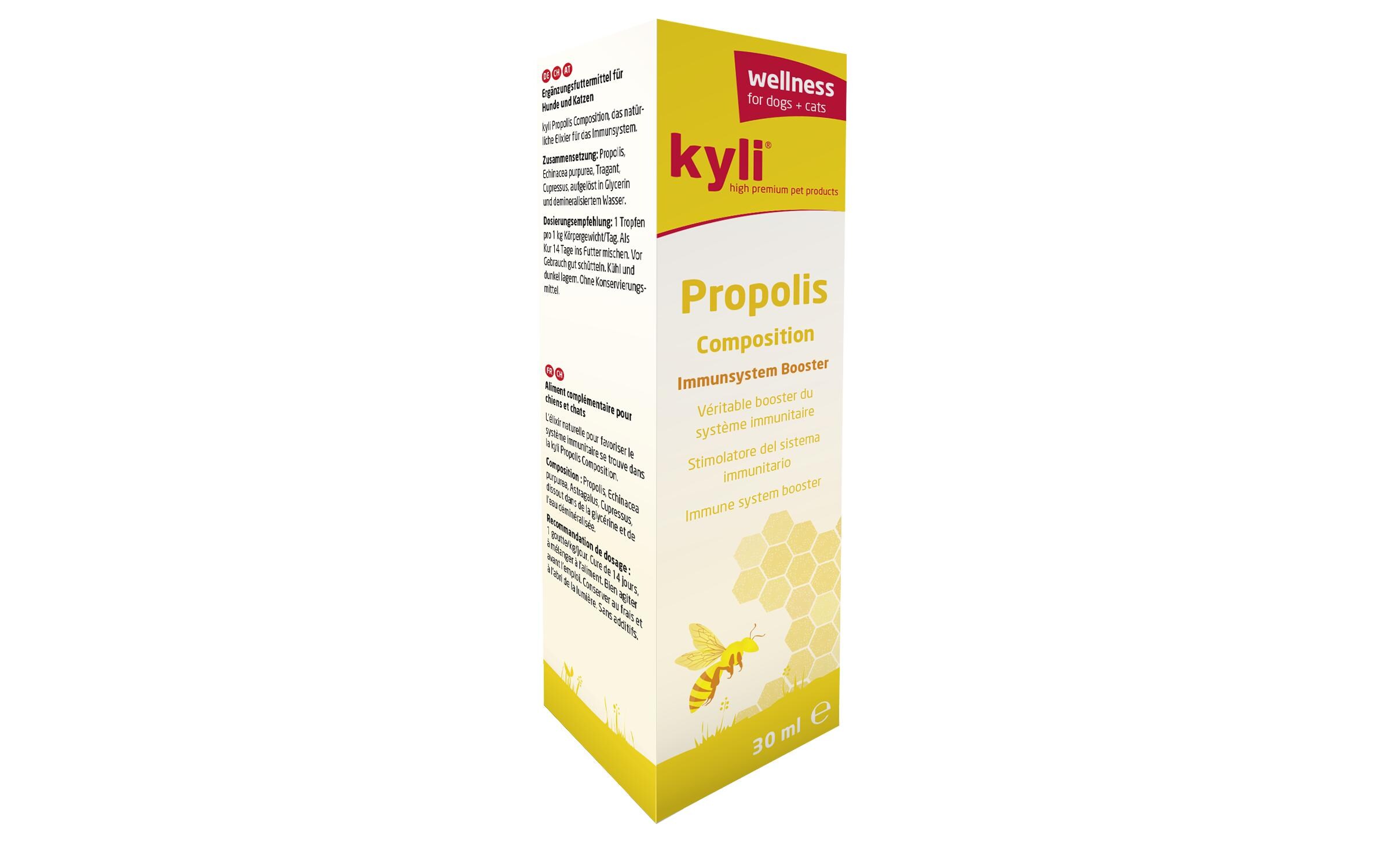 Nahrungsergänzungsmittel Composition mit Propolis 30 mlErgänzungsfuttermittel für Hunde und Katzen