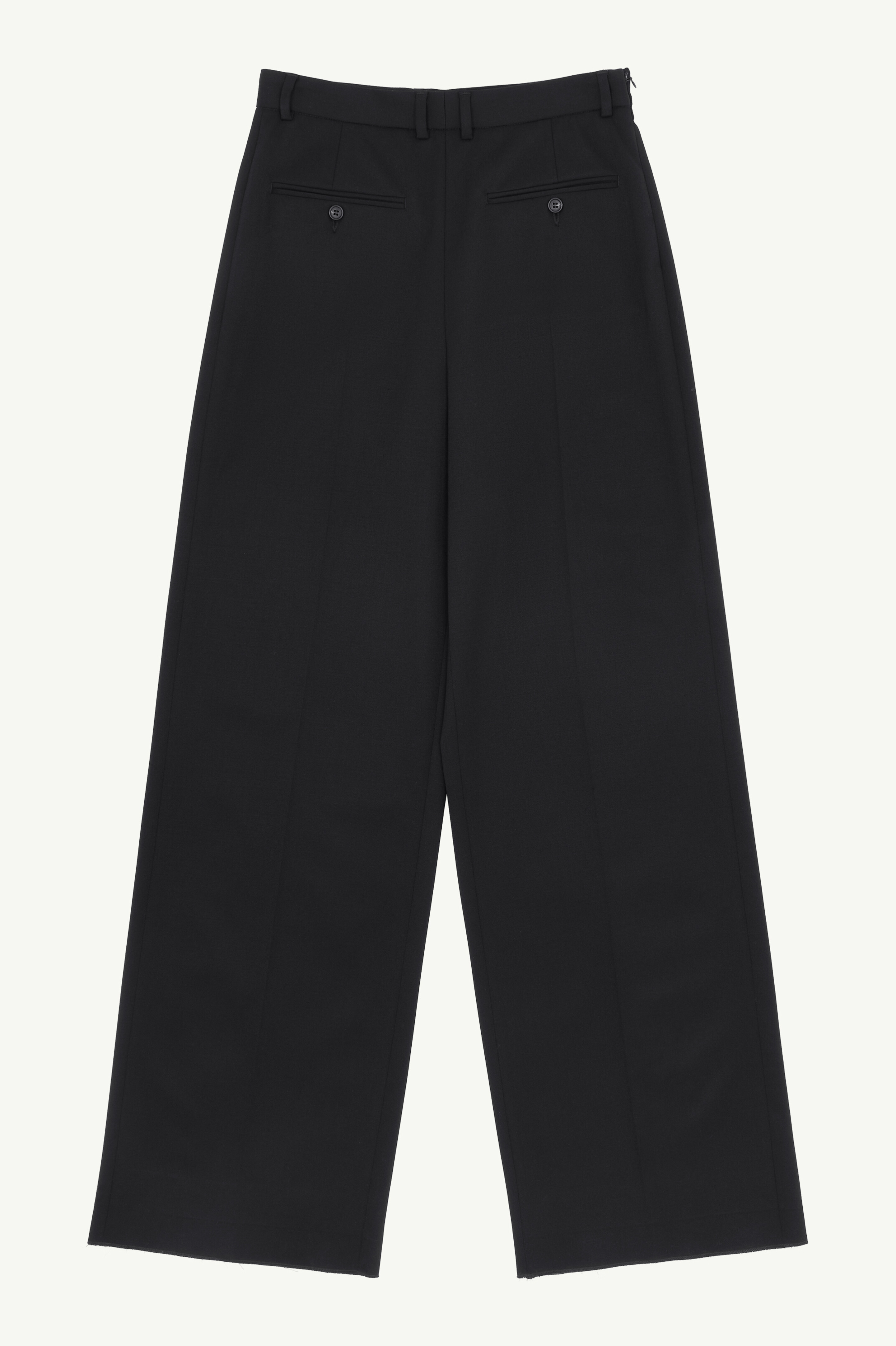 Pantalon ajusté en mélange de laine pour femme | MM6 Noir
