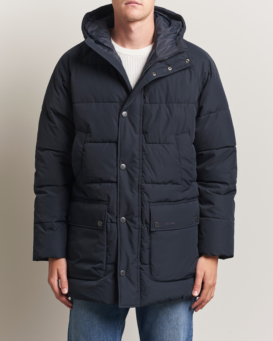 Barbour Lifestyle Hooded Bedale Puffer Jacket Dark Navy