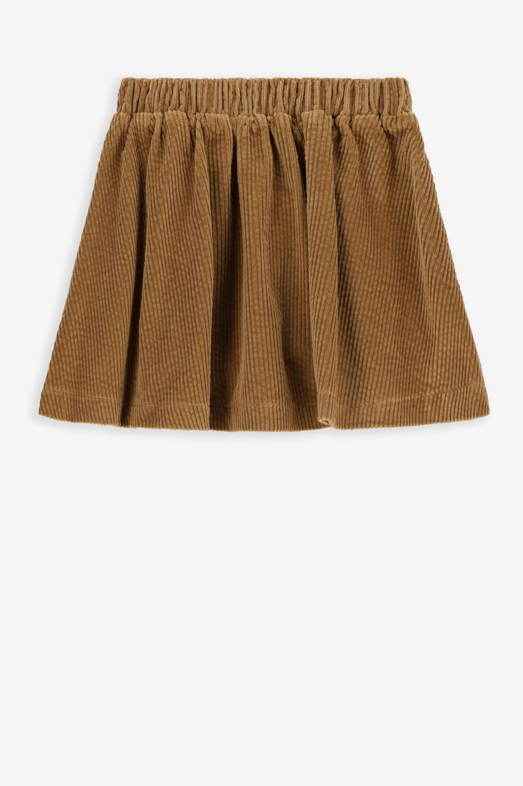 Bruine ribcord rok