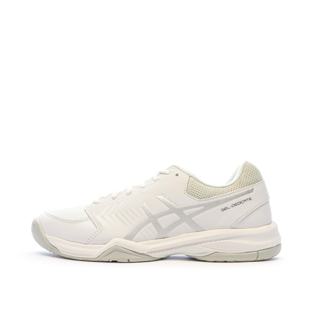 Asics Chaussures de Tennis Blanches Homme Asics Gel Dedicate 5
