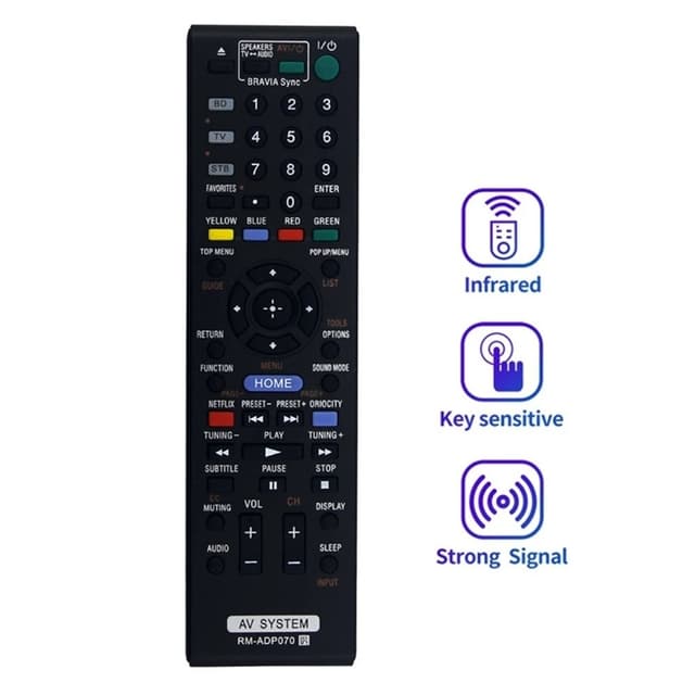 Udskiftning af fjernbetjening til RM-ADP070 til Sony DVD