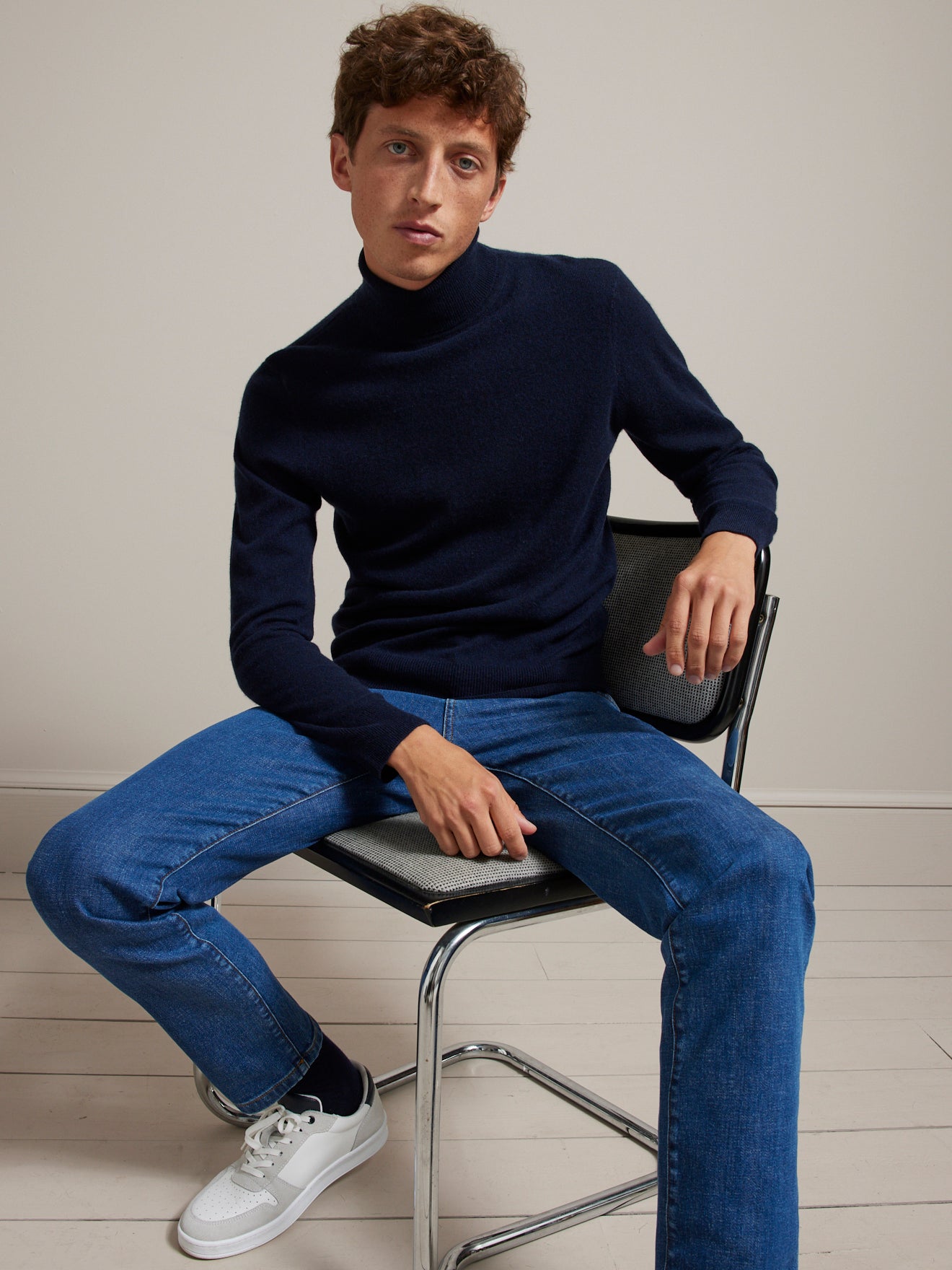 Pull col roulé homme - collection cachemire