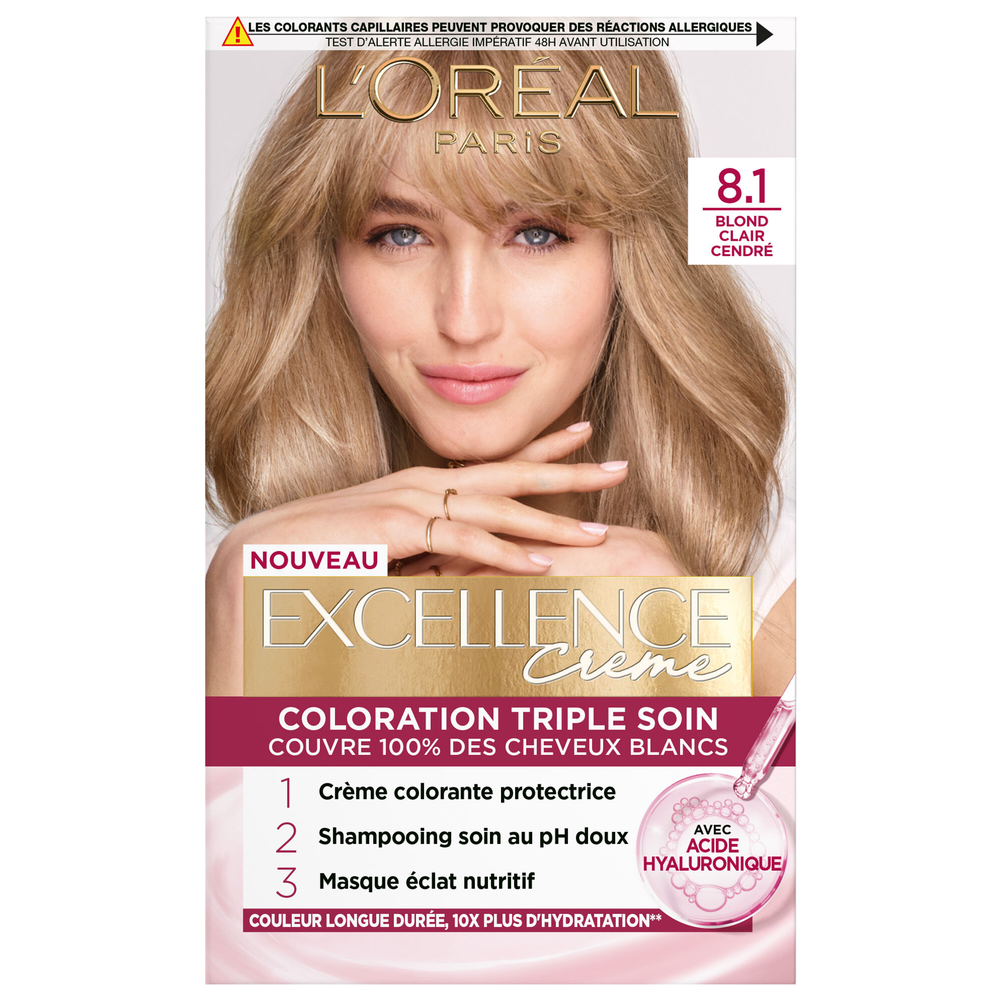 Excellence Crème Blondes · Couvre 100% des cheveux blancs