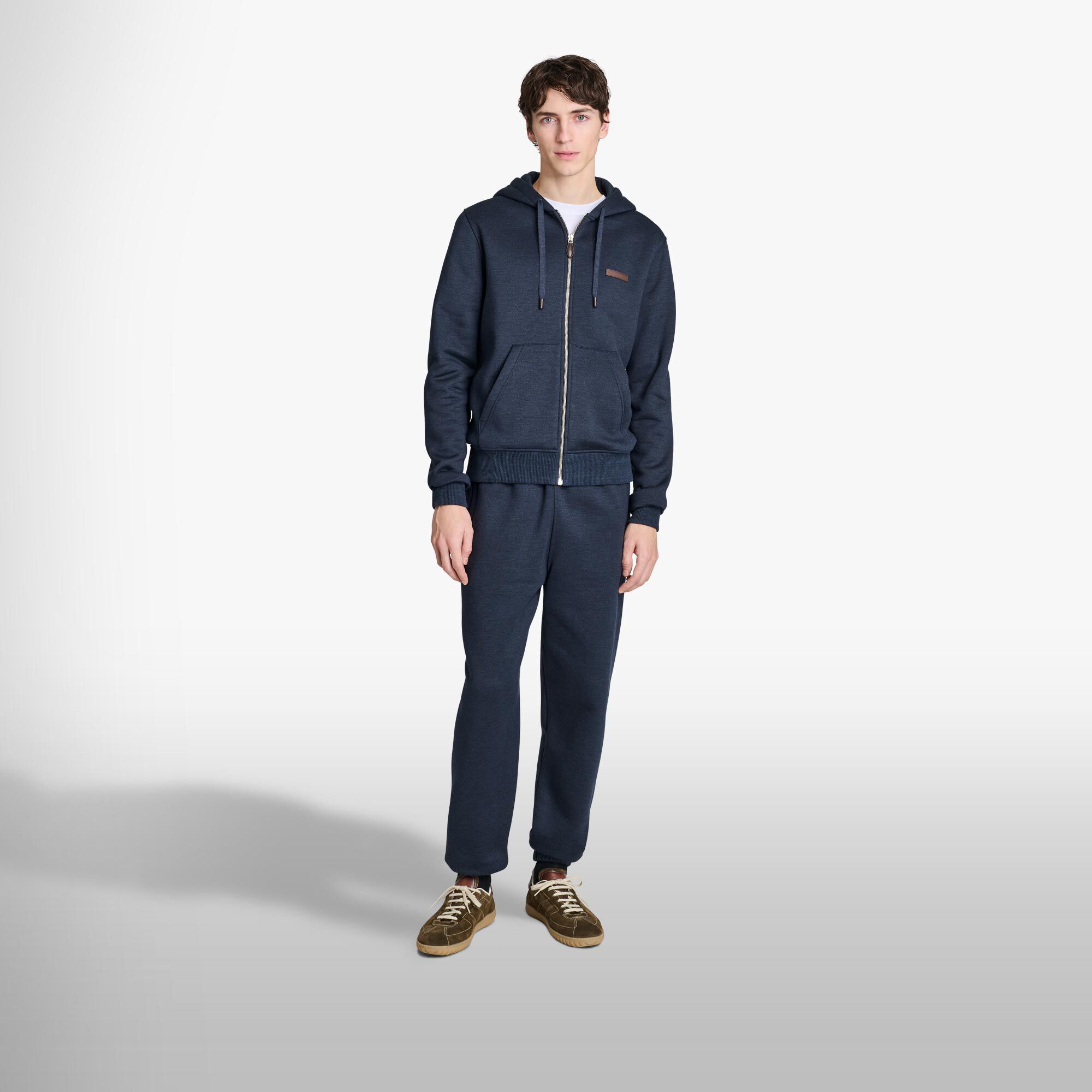 Pantalon De Jogging Avec Detail Cuir