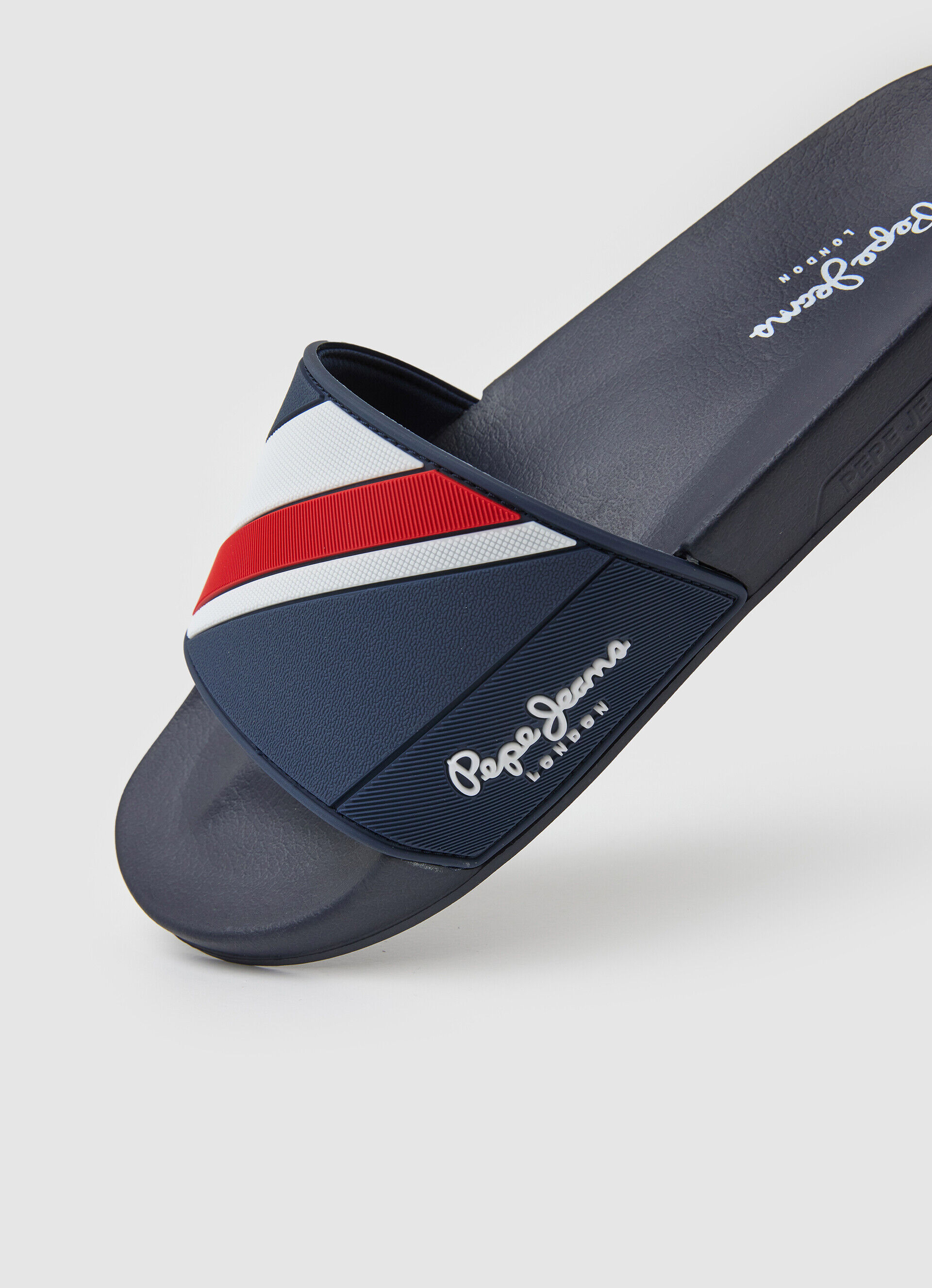 Chinelo de praia com textura deslizante - azul marinho
