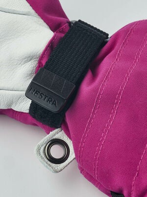 Hestra Army Leather Heli Ski Hansker, Fuchsia