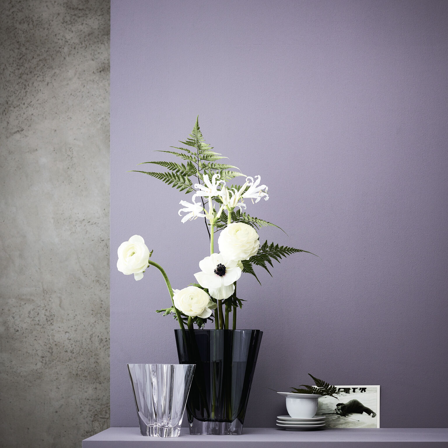 Flux Grau Vase 26 cm