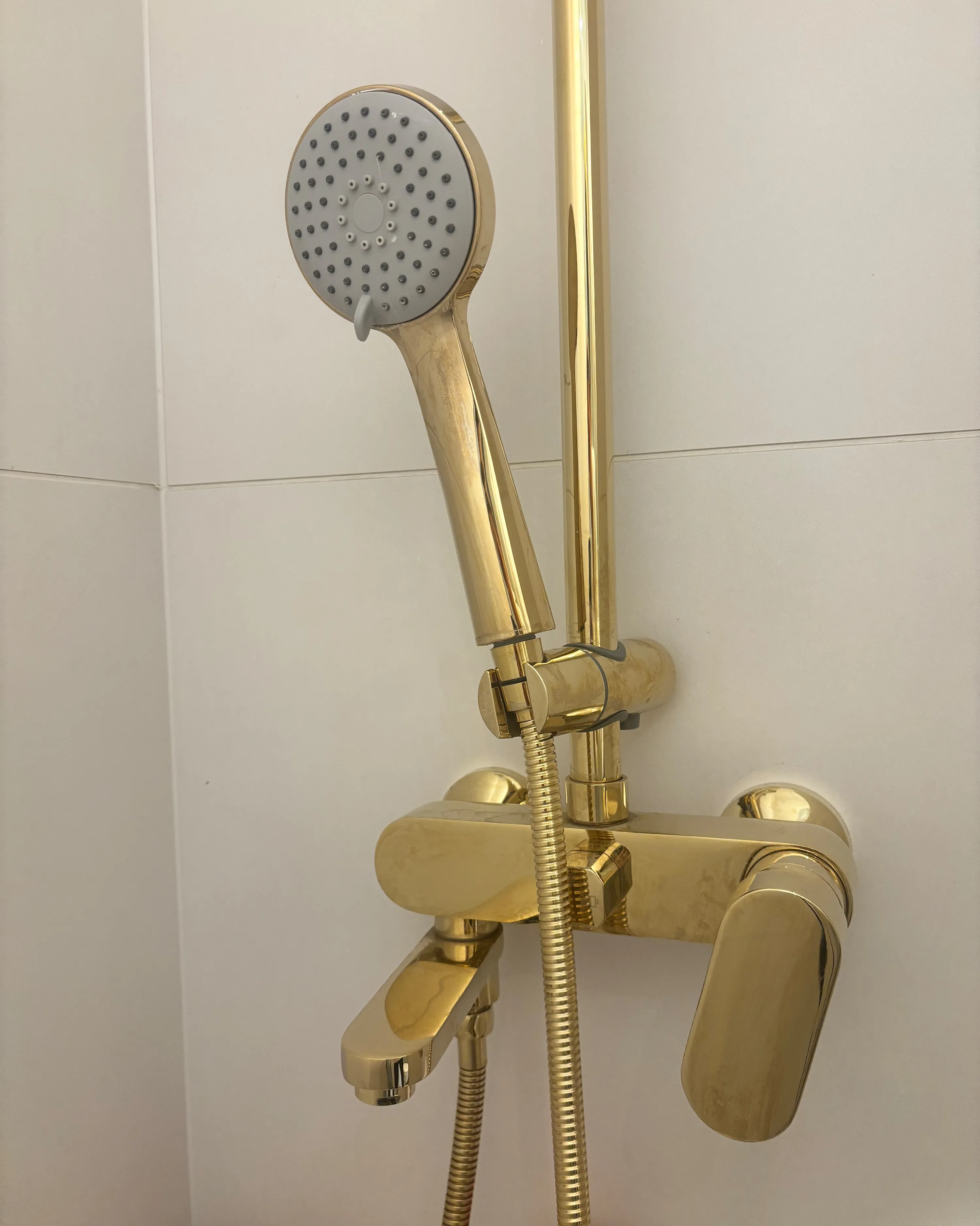 Douchemengkraan met regendouche GURARA Goud