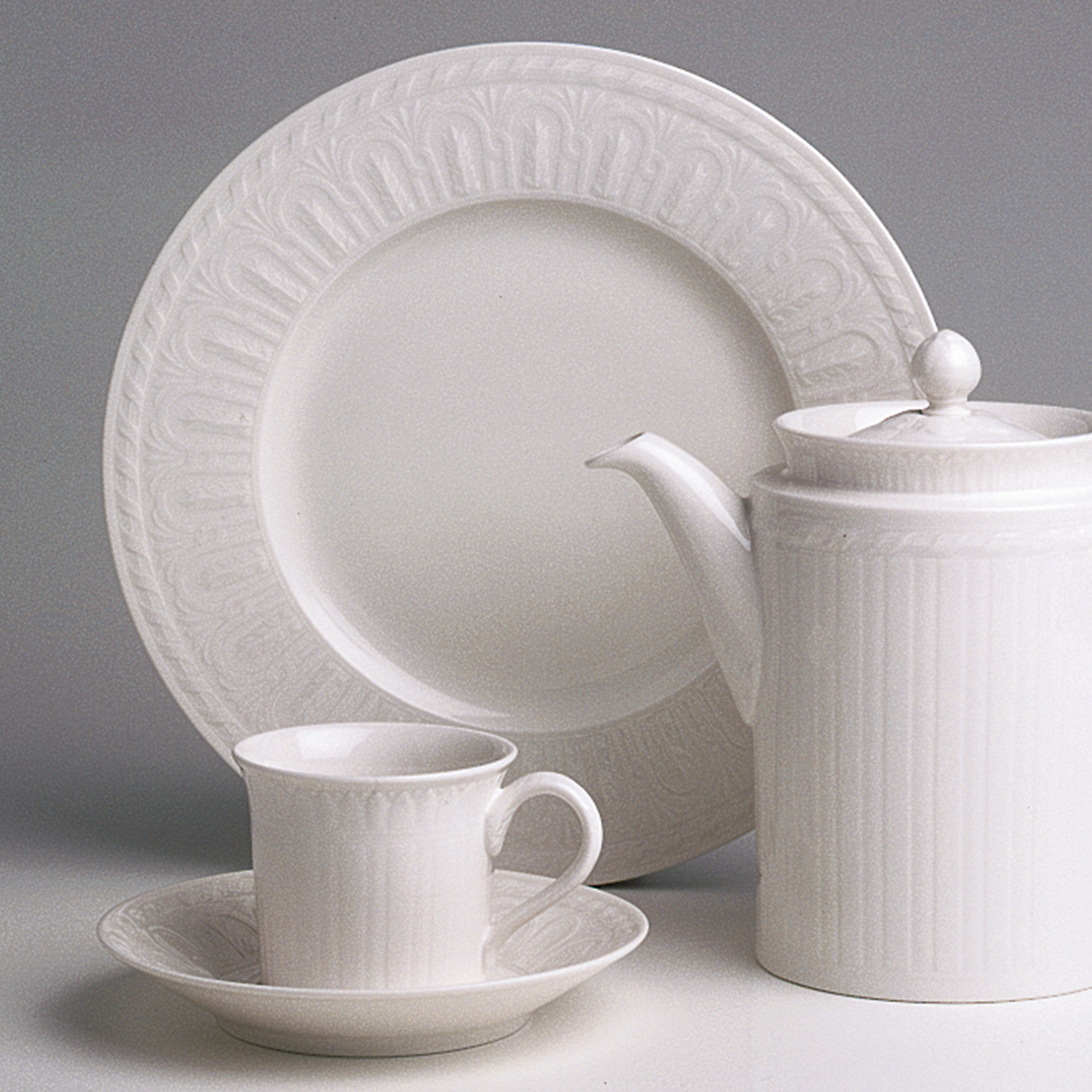 Cellini Coffee cup saucer White, 6.2'', Premium Porcelain