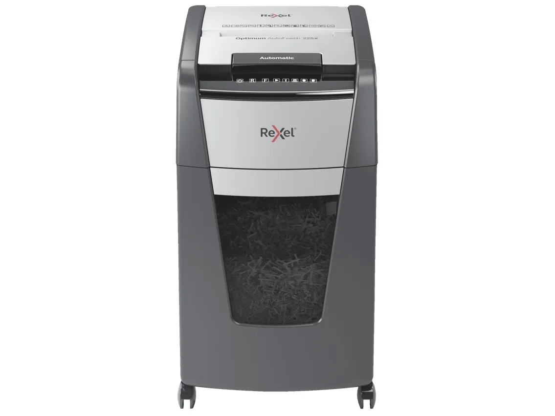 Makulator Rexel Optimum AutoFeed  225X krydsmakulering 4x25 mm (P-4)