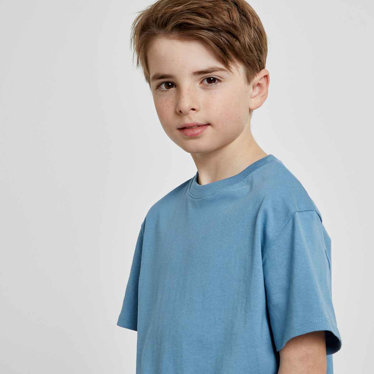 COLEÇÃO LA REDOUTE<br>Conjunto de 3 camisetas de gola redonda